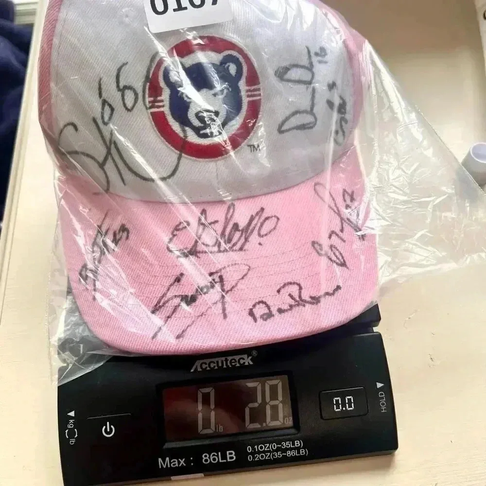 Associated Premier Corp Pink Womens Signed South Bend Cubs Baseball Hat NWOT‎